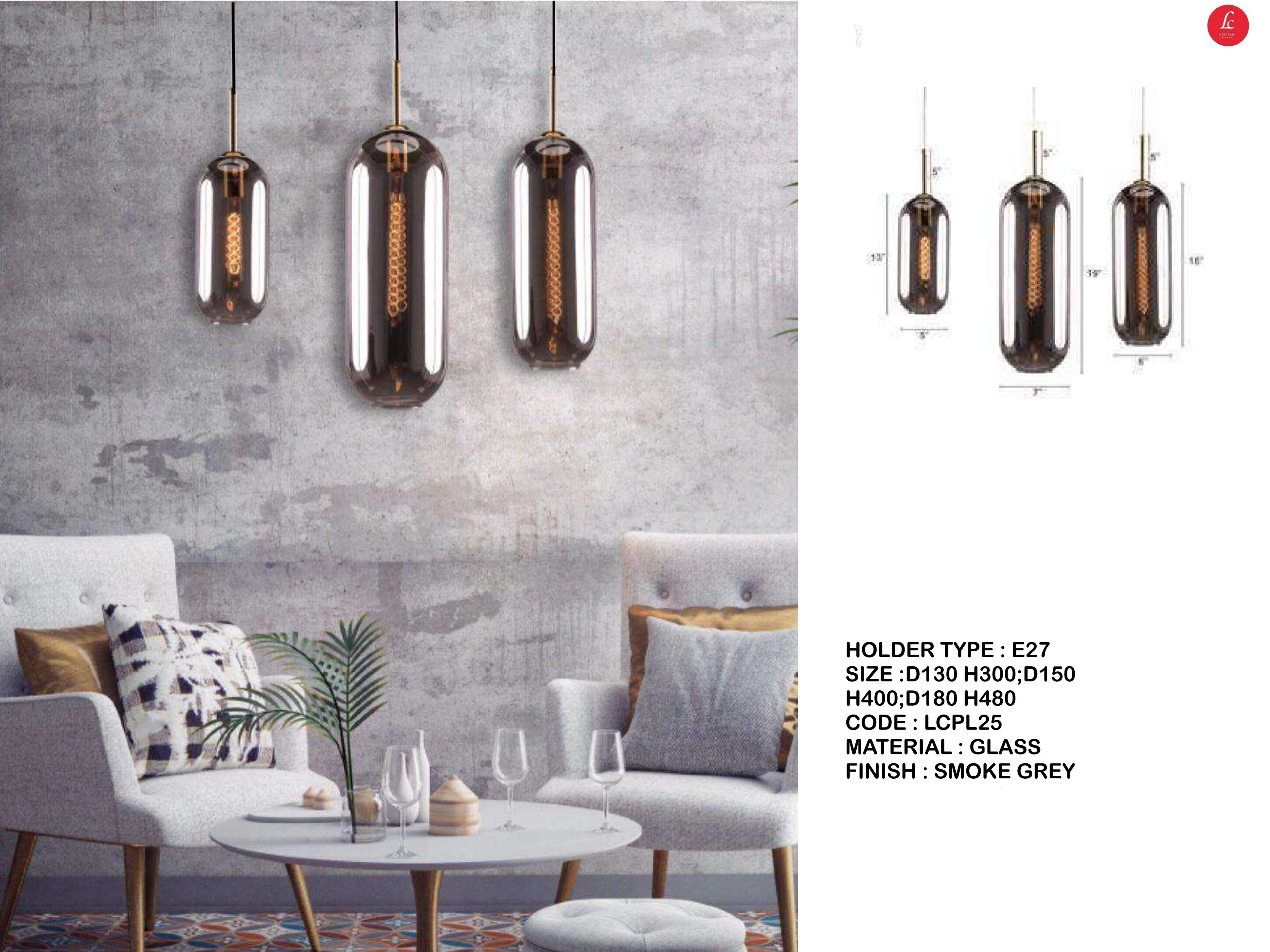 Beyond Lights - Glass Pendant Light- LCHL